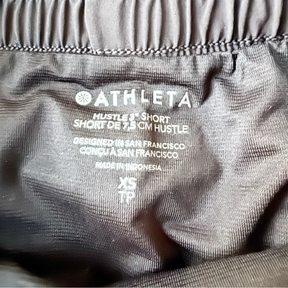 Athleta New Hustle 3" Black Running Shorts in Black Size XS NWT - Picture 13 of 16